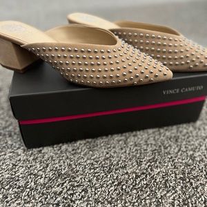 Vince Camuto Studded Mules